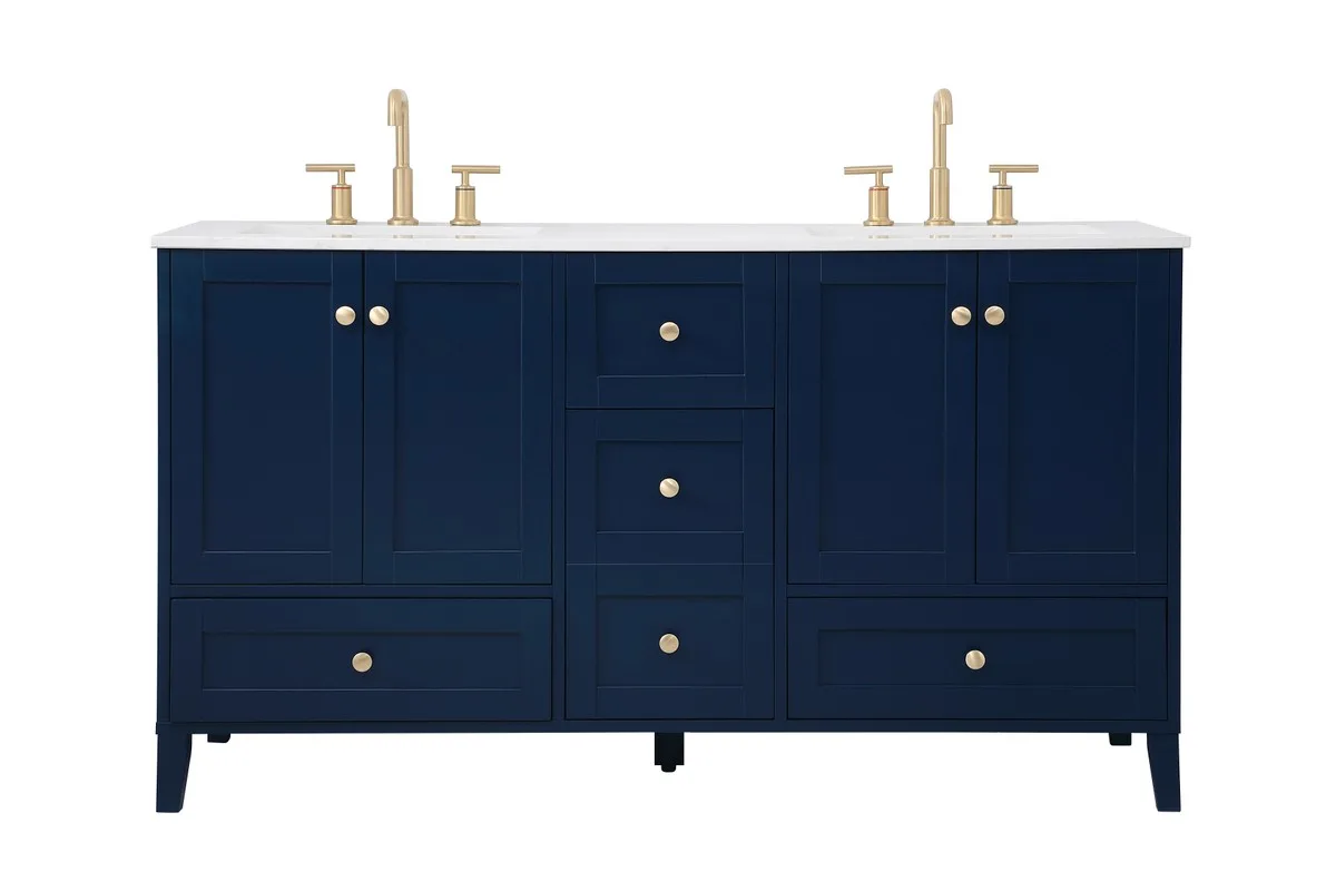 Sommerville Double Bathroom Vanity in Blue