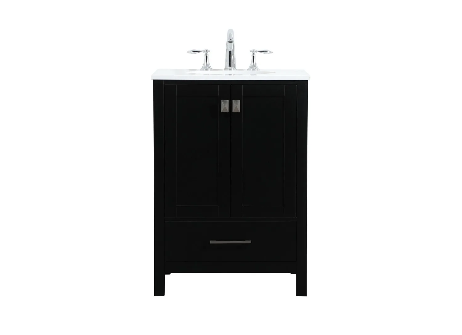 Irene 24" Vanity Sink Set in Black