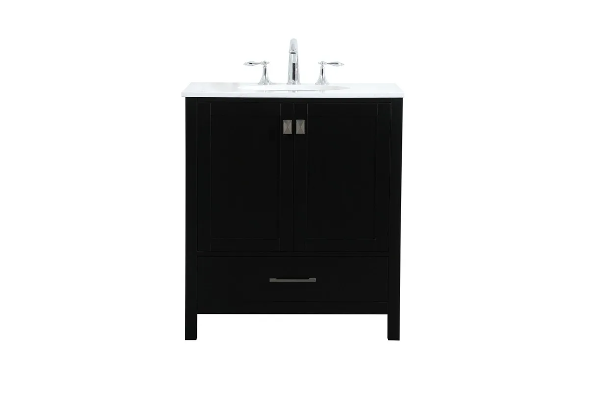 Irene 30" Vanity Sink Set in Black