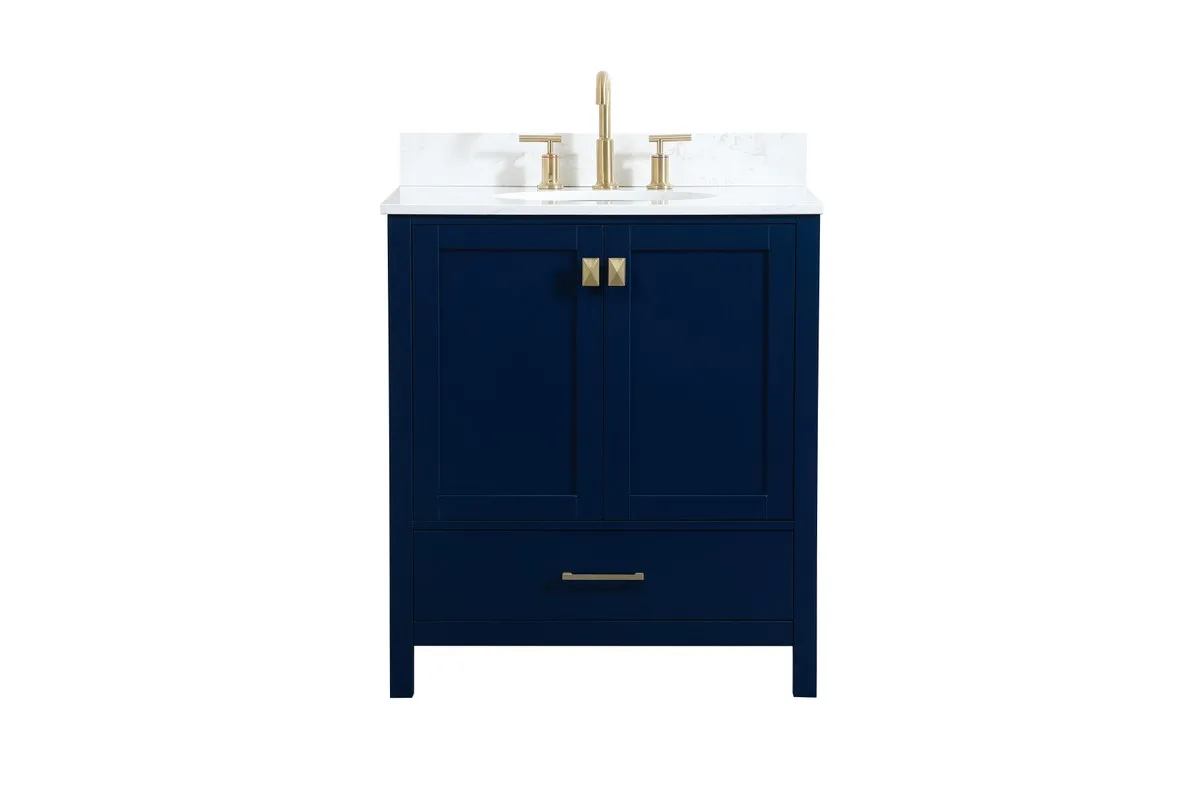 Irene 30" Blue Vanity Sink Set