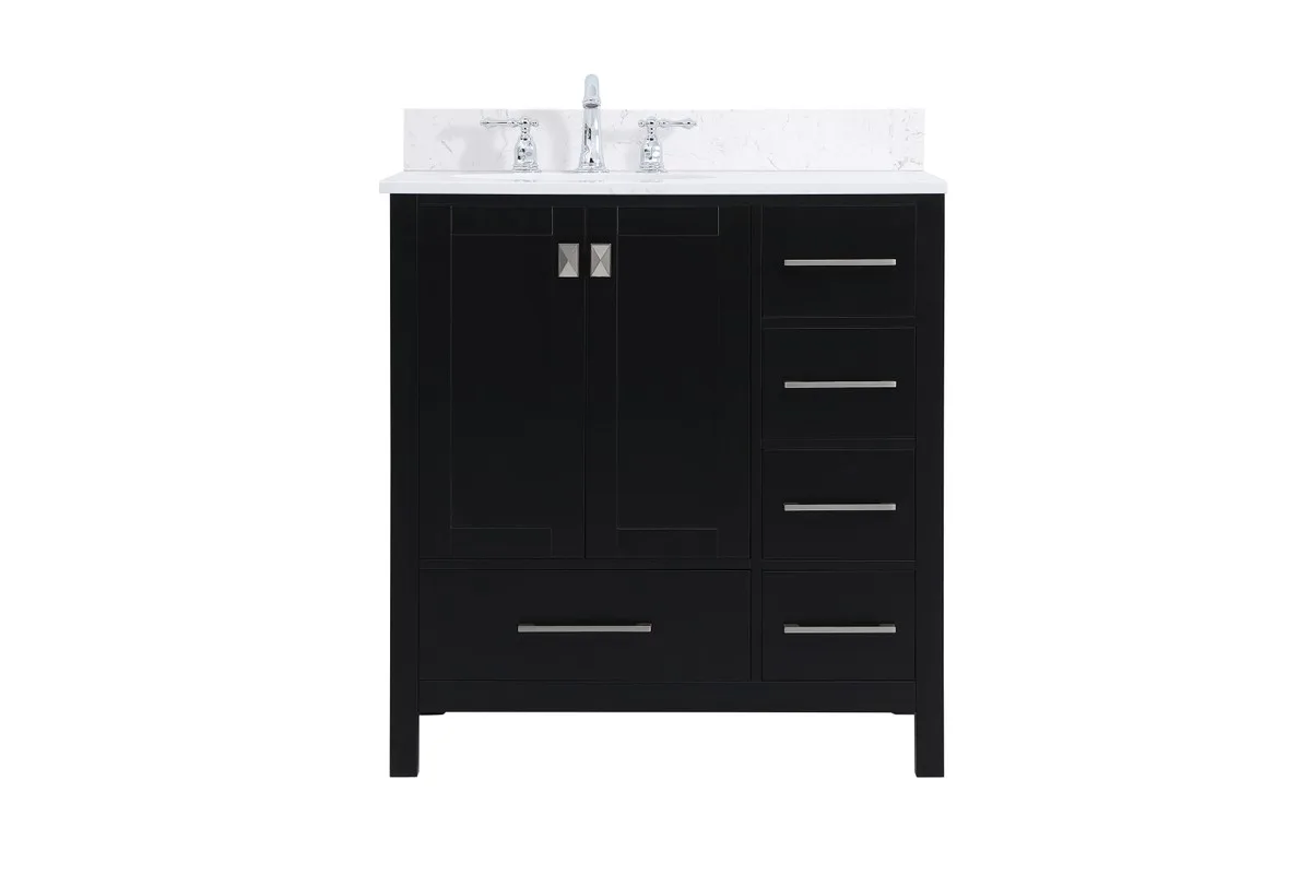 Irene 32" Bathroom Vanity in Black