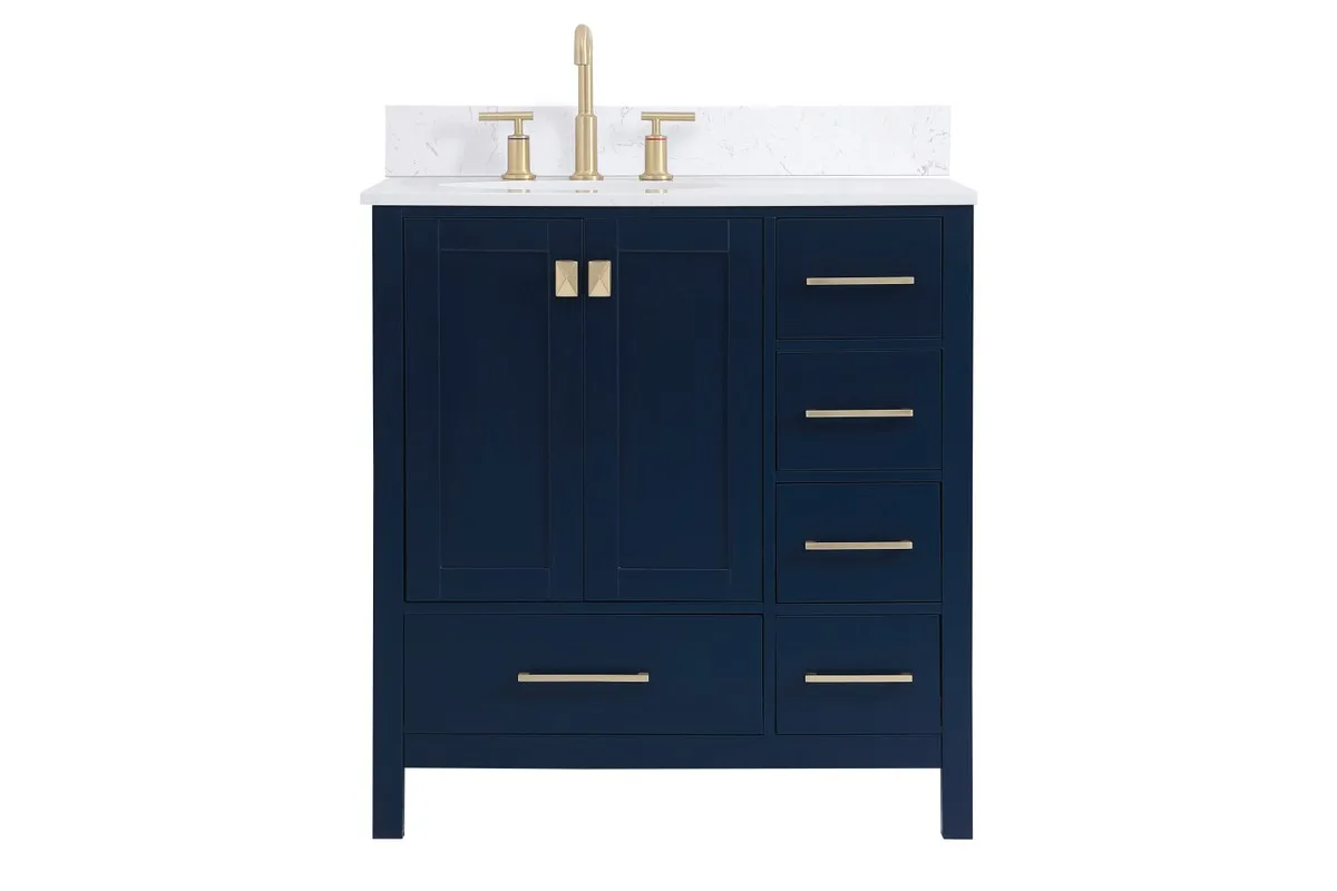 Irene 32" Bathroom Vanity Set in Blue