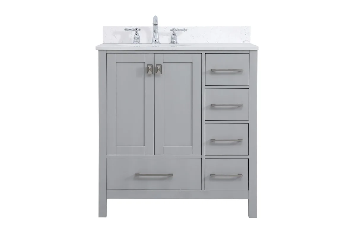 Irene 32" Bathroom Vanity Set in Gray