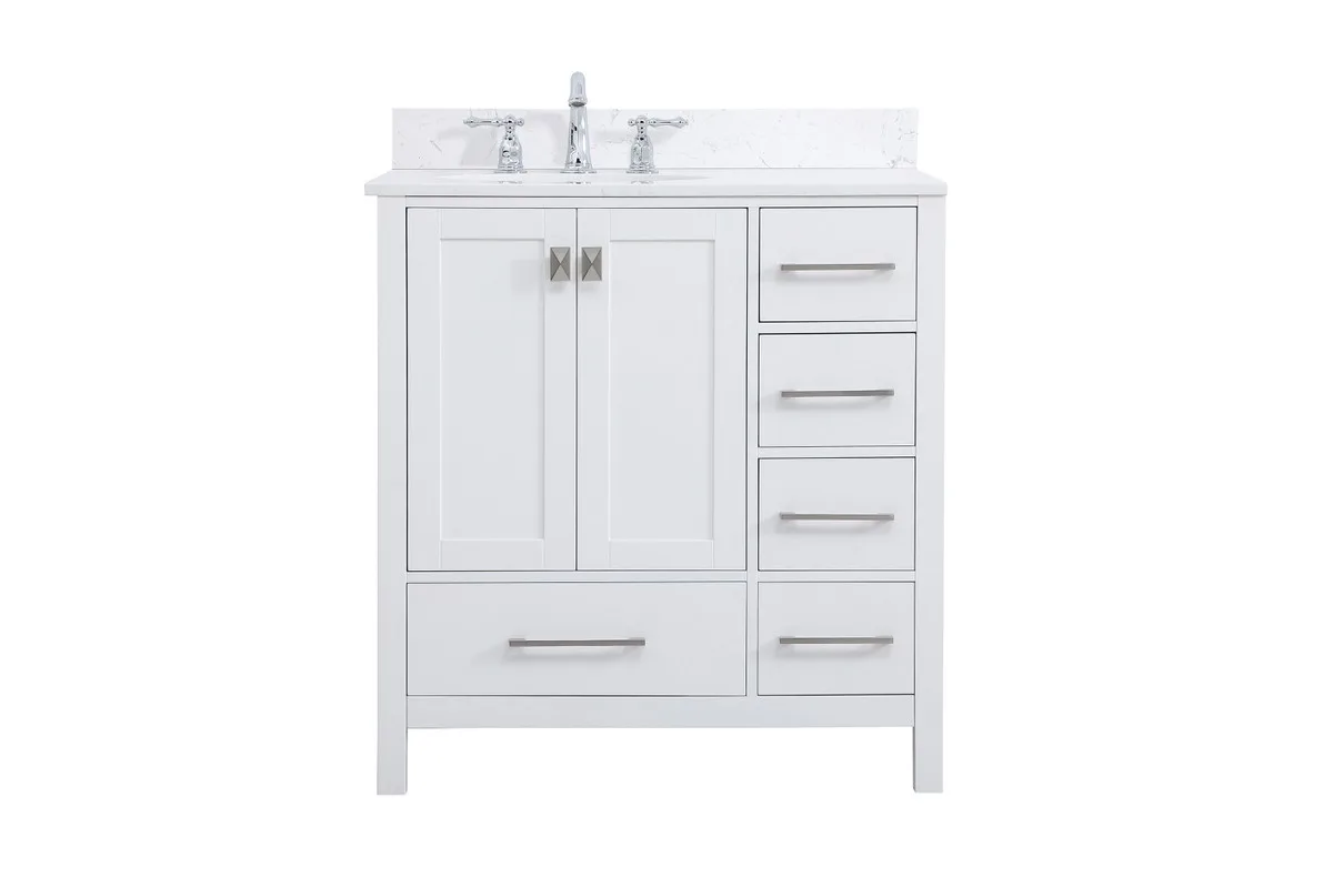 Irene 32" Bathroom Vanity Set in White