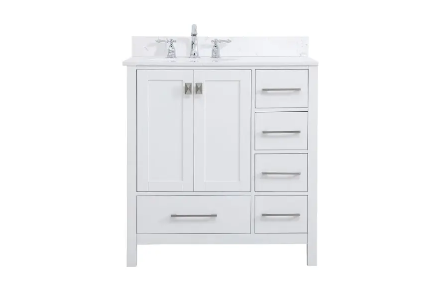 Irene 32" Bathroom Vanity Set in White