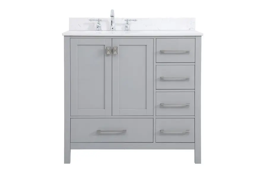 Irene 36" Bathroom Vanity Set in Gray
