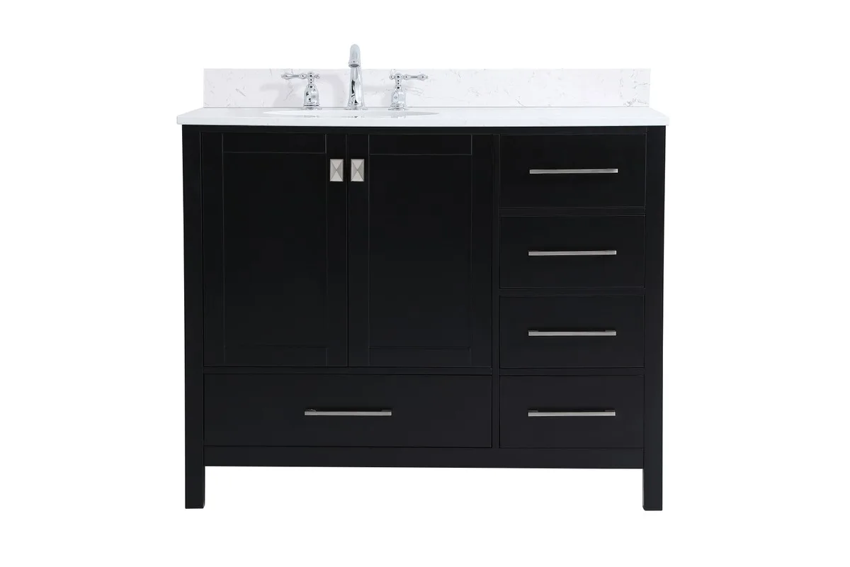 Irene Bathroom Vanity Set in Black