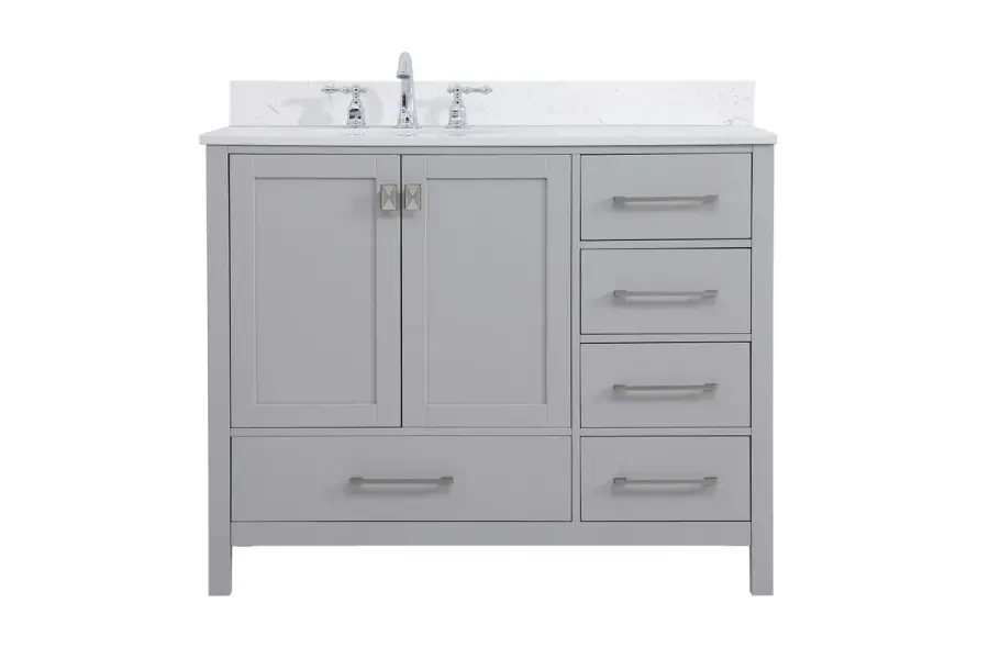 Irene 42" Bathroom Vanity Set in Gray