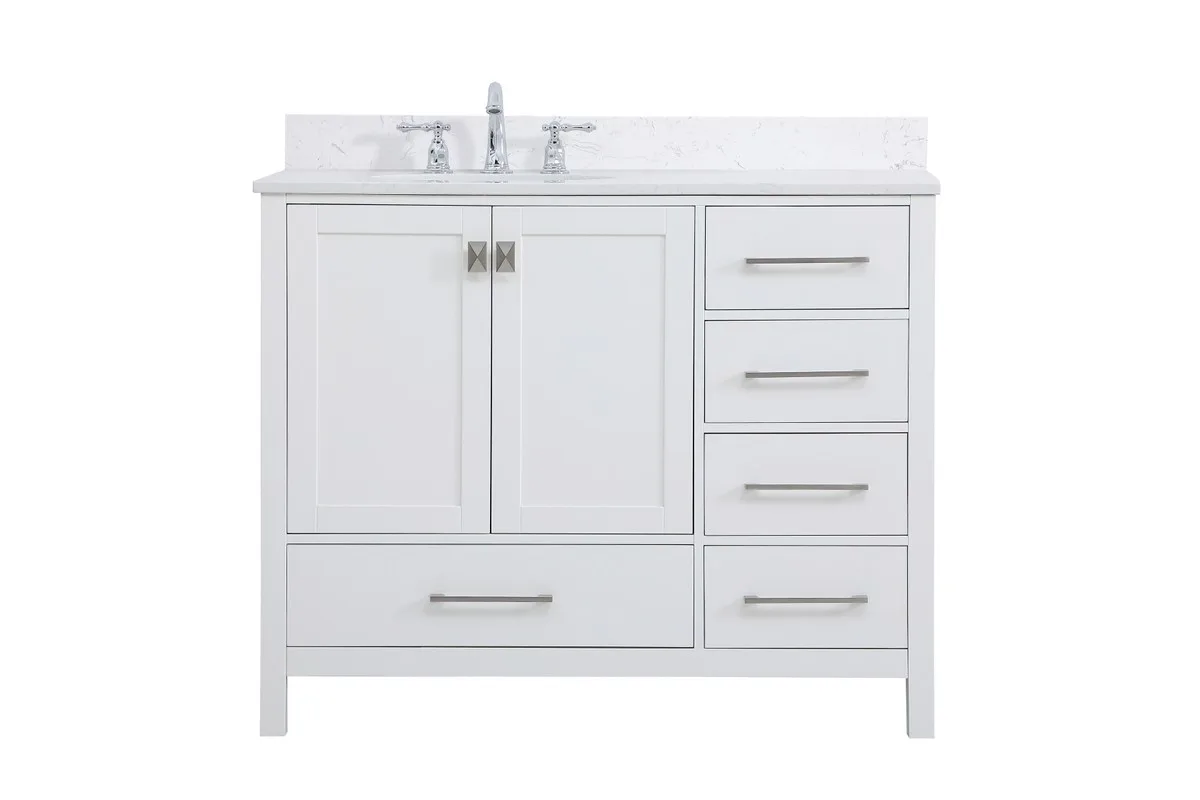 Irene Bathroom Vanity Set in White
