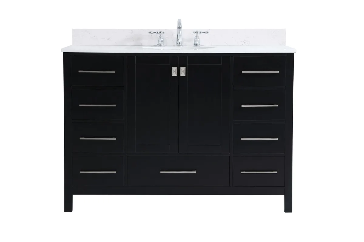 Irene Bathroom Vanity Set in Black