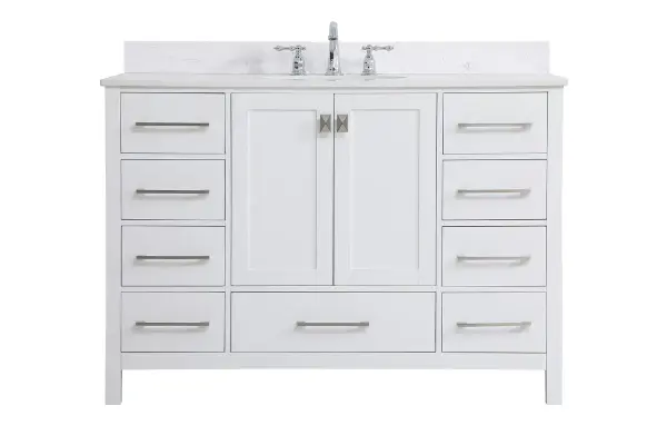 Irene 48" Bathroom Vanity Set in White