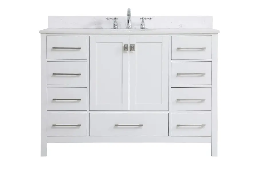 Irene 48" Bathroom Vanity Set in White