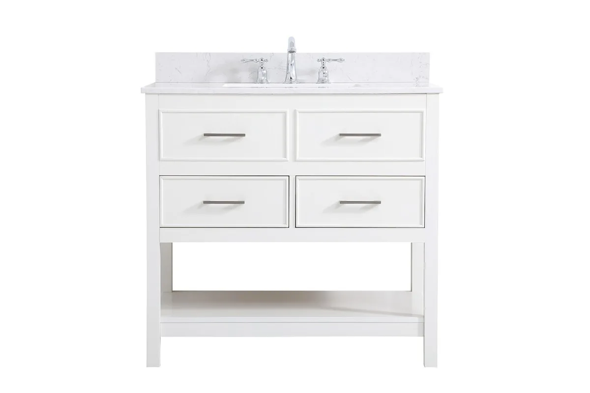 Sinclaire Vanity Sink Set in white