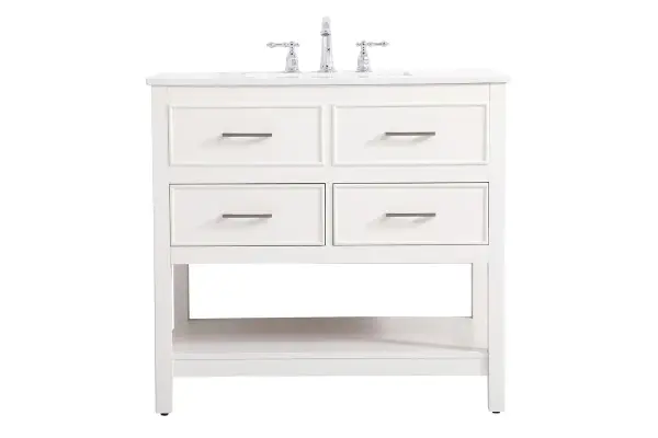 Sinclaire 36" Bathroom Vanity in White