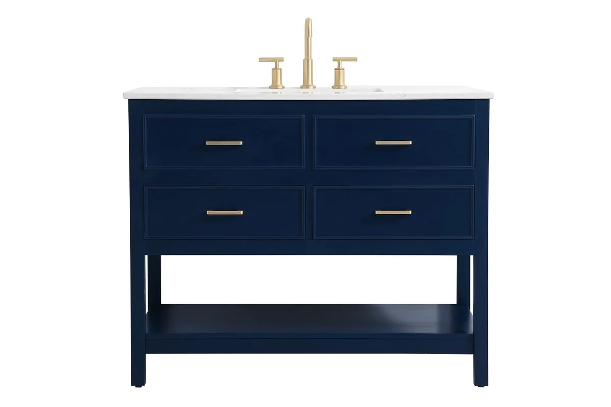 Sinclaire Vanity Sink Set in blue