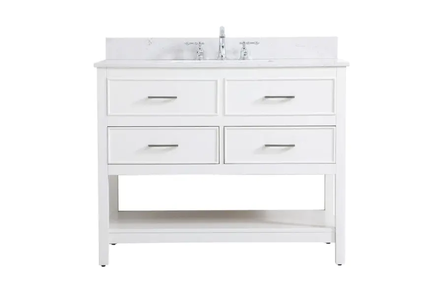 Sinclaire 42" Bathroom Vanity Set in White