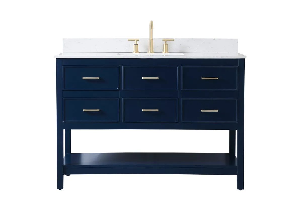 Sinclaire Vanity Sink Set in blue
