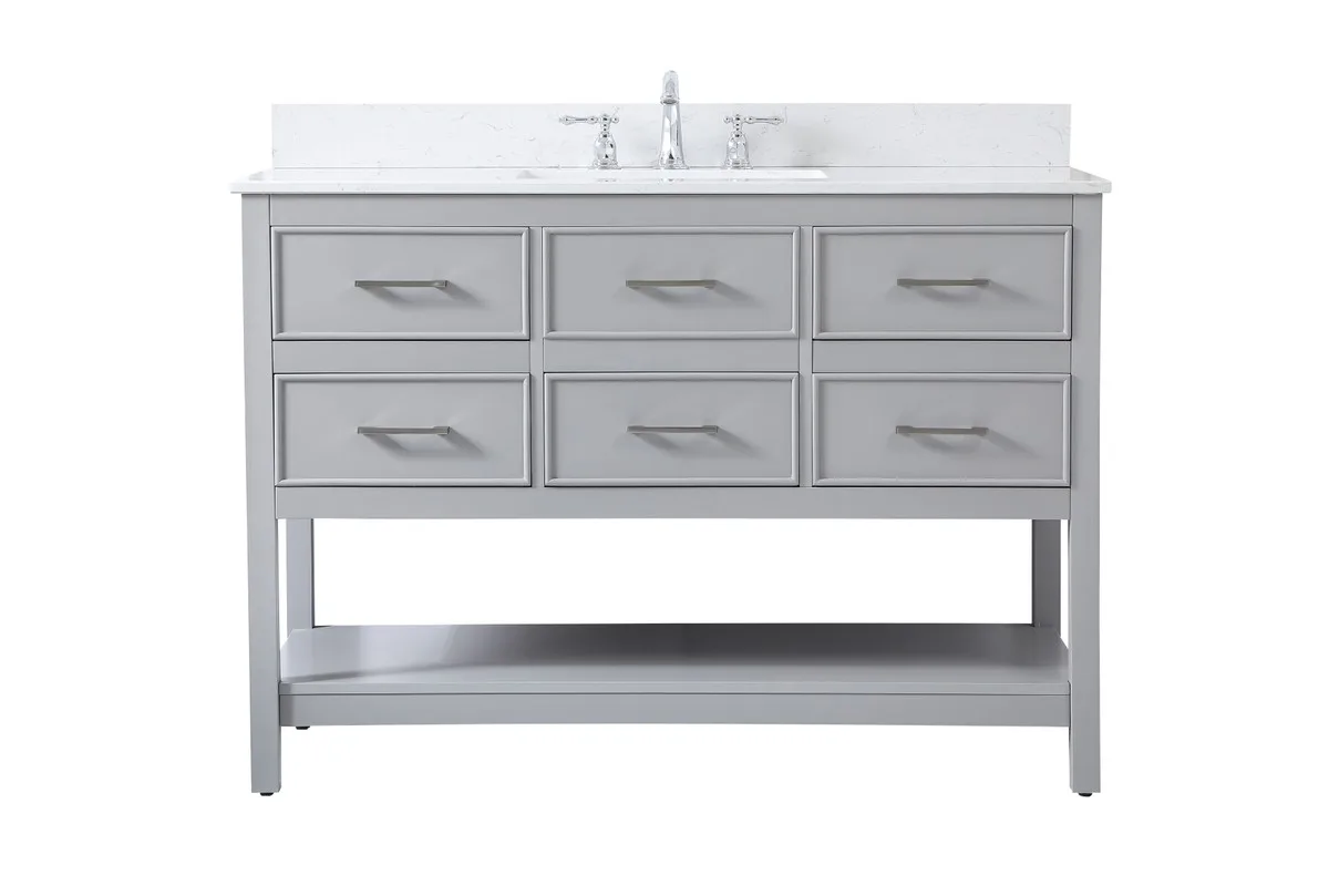 Sinclaire Vanity Sink Set in gray