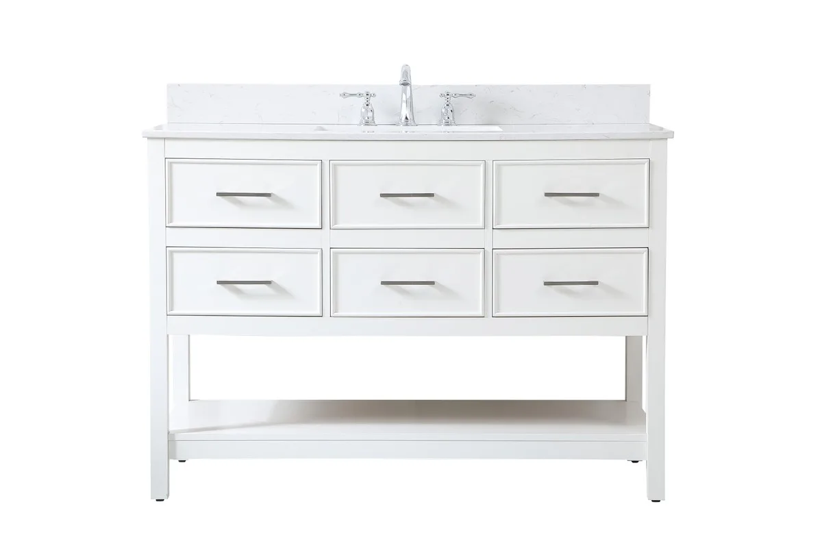 Sinclaire Vanity Sink Set in white