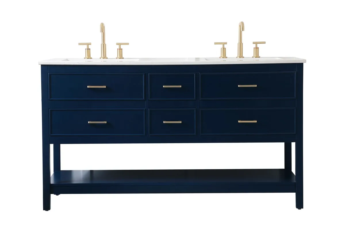 Sinclaire Vanity Sink Set in blue