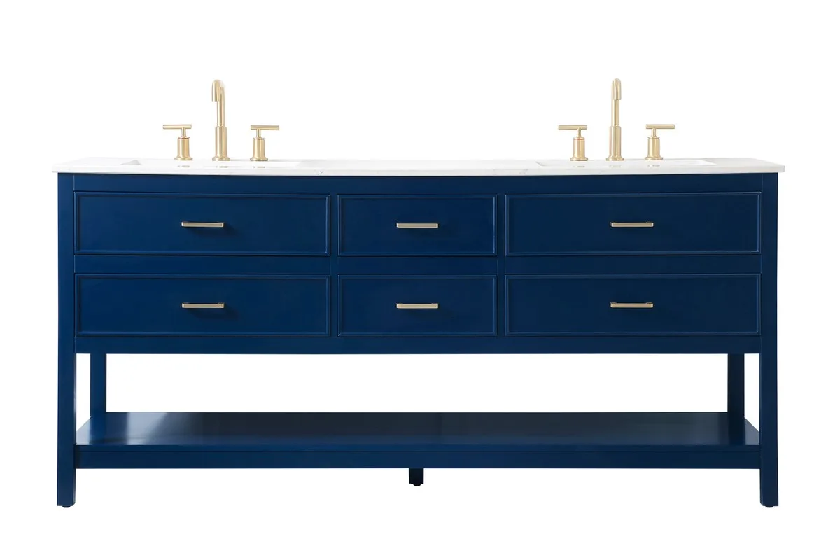 Sinclaire Vanity Sink Set in blue