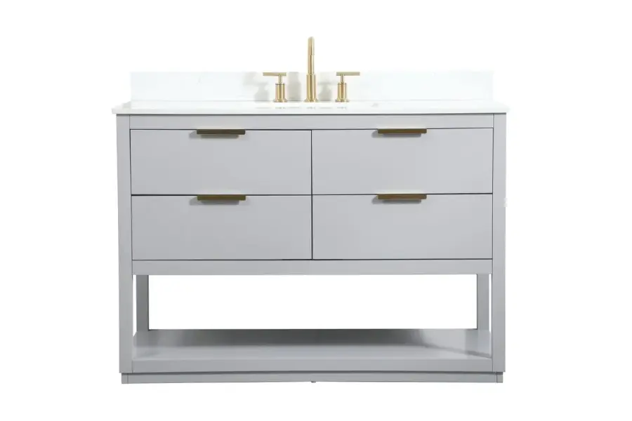 Larkin 48" Vanity Sink Set in Grey