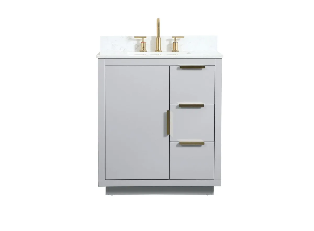 Blake 30" Vanity Sink Set in Grey