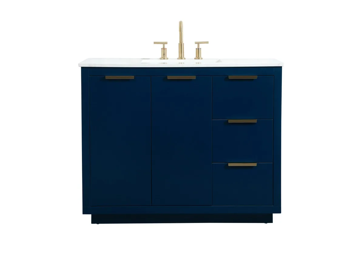 Blake 42" Vanity Sink Set in Blue