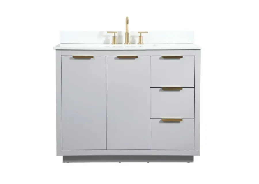 Blake 42" Vanity Sink Set in Grey