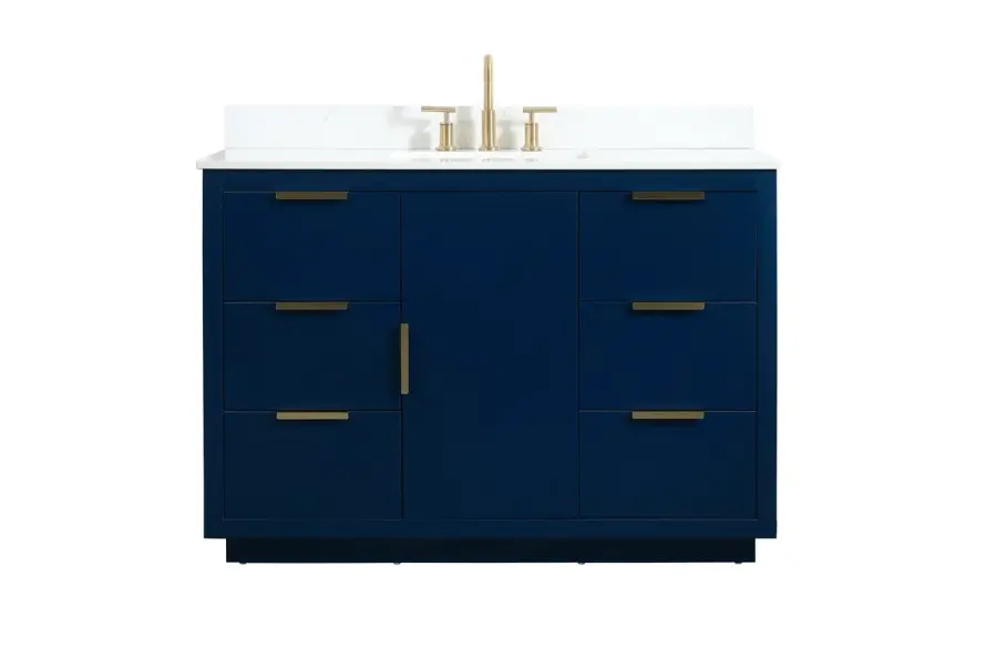 Blake 48" Vanity Sink Set in Blue