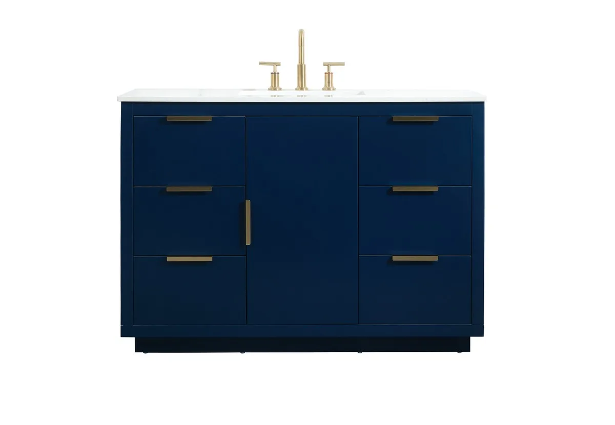 Blake Vanity Sink Set in Blue