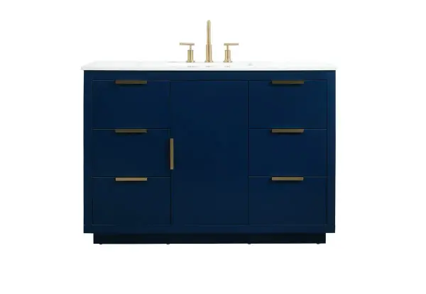 Blake 48" Vanity Sink Set in Blue