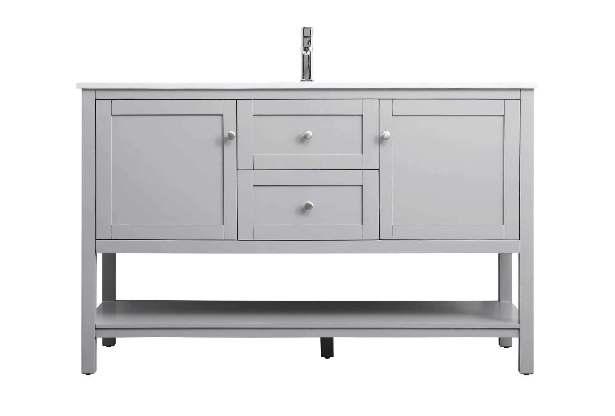 Heath SIngle Bathroom Vanity in Grey