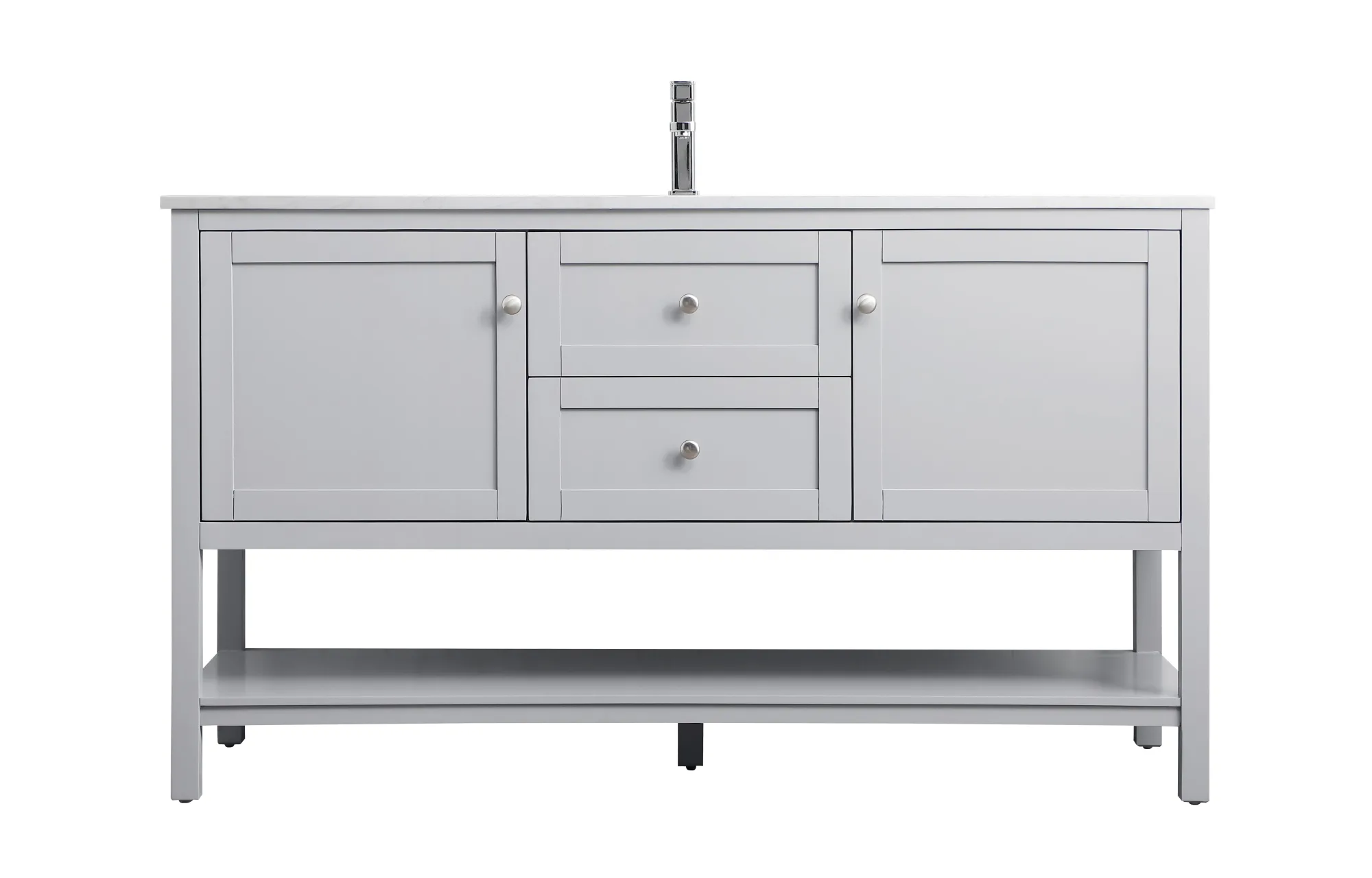 Heath SIngle Bathroom Vanity in Grey