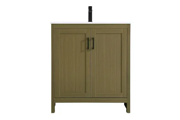 Dimensions
Length: 30"
Width: 19"
Height: 34"
Counter Top Length: 30"
Counter Top Width: 19"
Counter Top Height: 0.71"
Sink Width: 15.35"
Sink Depth: 10.24"
Sink Height: 8.25"
Sink Drain Hole Size: 1.77"
Faucet Hole Spacing: 1 Hole"
Specifications
Assembly Required: No
Counter Top Edge Style: Straight
Counter Top Finish: Marble white
Distressed Finish: No
Drain Assembly Included: NO
Faucet Included: NO
Faucet Type: Widespread
Finish (Color): Chestnut Brown
Vanity Material: MDF
Hardware Finish: Matte Black
Harware Material: Aluminum alloy
Number of Faucet Holes: 1
Number of Sinks: 1
Product Shape: Rectangle
Product Type: Bathroom Vanities
Product Warranty: 1 year limited
Sink Mounting Type: Undermount
Vanity Backsplash: NO
Vanity Mounting Type: Free-Standing
108
Wire Included: No
Wood Type: Rubberwood
Shipment type: Oversized Ground
US Shipping Cost: $142.00
Drawers
Drawers Included: NO
False Drawers: NO
Shelves
Number of Shelves: 1
Shelf Width: 27.95
Cabinets
Number of Cabinets: 1
Cabinet Interior Width: 27.95
Cabinet Interior Depth: 17.83
Cabinet Interior Height: 27.83