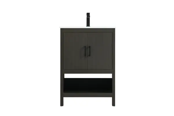 Dimensions
Length: 24"
Width: 19"
Height: 34"
Counter Top Length: 24"
Counter Top Width: 19"
Counter Top Height: 0.71"
Sink Width: 15.35"
Sink Depth: 10.24"
Sink Height: 8.25"
Sink Drain Hole Size: 1.77"
Faucet Hole Spacing: 1 Hole"
Specifications
Assembly Required: No
Counter Top Edge Style: Straight
Counter Top Finish: Marble white
Distressed Finish: No
Drain Assembly Included: NO
Faucet Included: NO
Faucet Type: Widespread
Finish (Color): Mocha Brown
Vanity Material: MDF
Hardware Finish: Matte Black
Harware Material: Aluminum alloy
Number of Faucet Holes: 1
Number of Sinks: 1
Product Shape: Rectangle
Product Type: Bathroom Vanities
Product Warranty: 1 year limited
Sink Mounting Type: Undermount
Vanity Backsplash: NO
Vanity Mounting Type: Free-Standing
96
Wire Included: No
Wood Type: Rubberwood
Shipment type: Oversized Ground
US Shipping Cost: $142.00
Drawers
Drawers Included: NO
False Drawers: NO
Shelves
Number of Shelves: 1
Shelf Width: 22.05
Cabinets
Number of Cabinets: 1
Cabinet Interior Width: 22.05
Cabinet Interior Depth: 17.83
Cabinet Interior Height: 17.6
