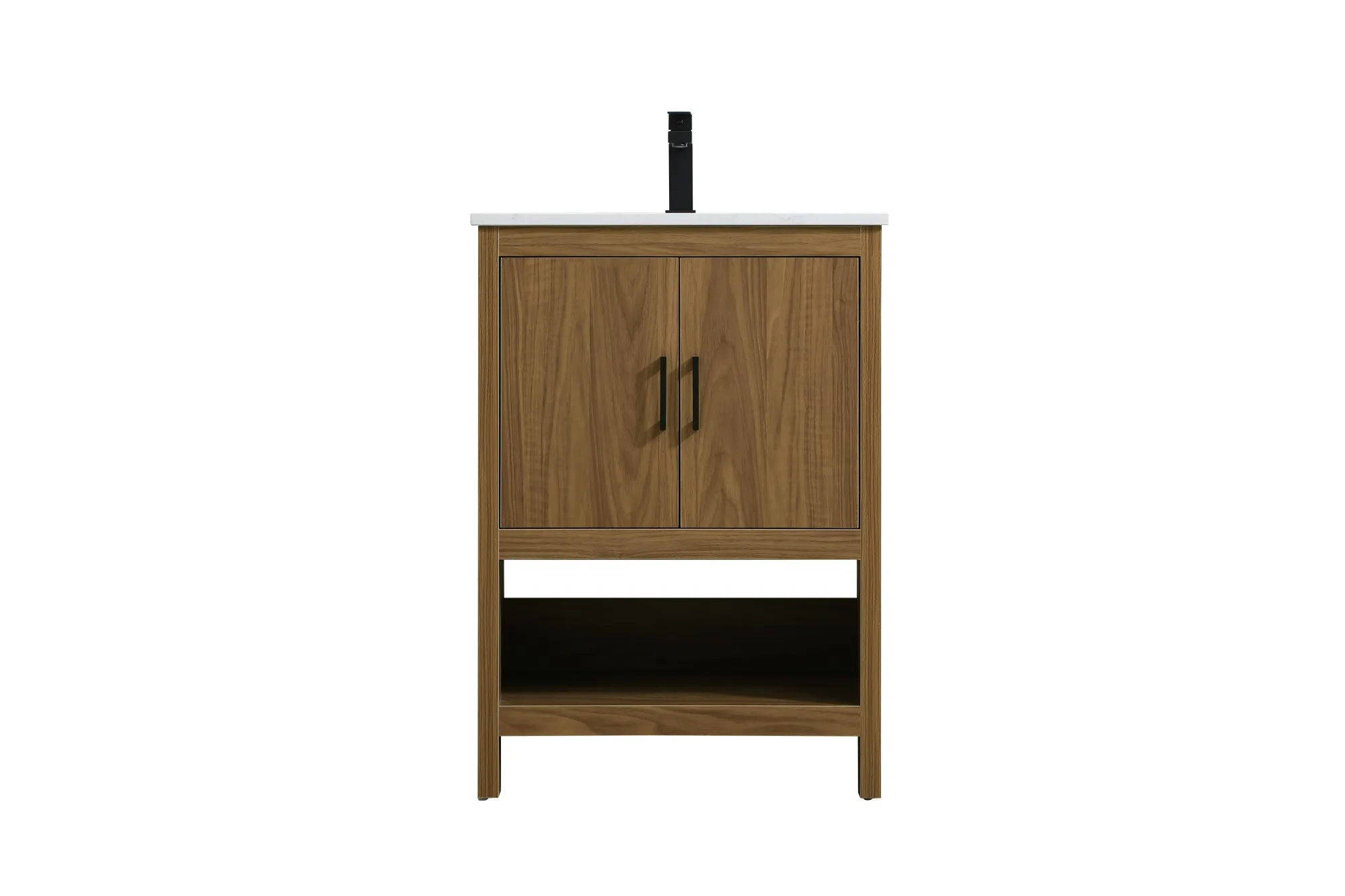 Ira Bathroom Vanity in Walnut Brown