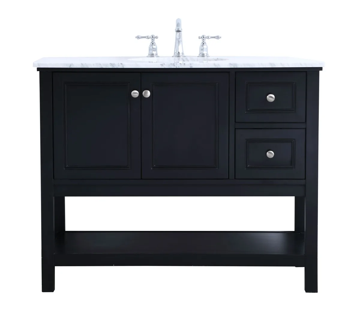 Metropolis 42" Single Bathroom Vanity in Black