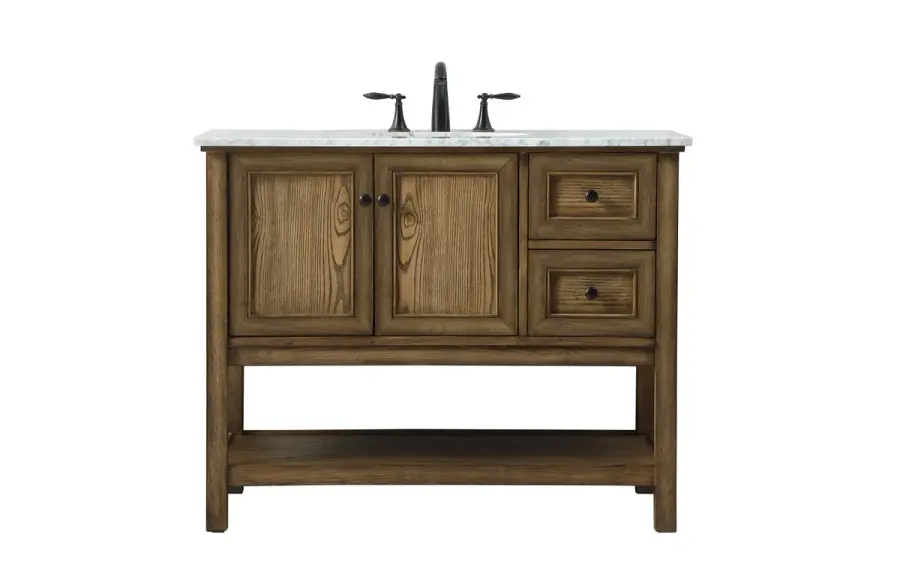 Metropolis 42" Single Bathroom Vanity in Driftwood