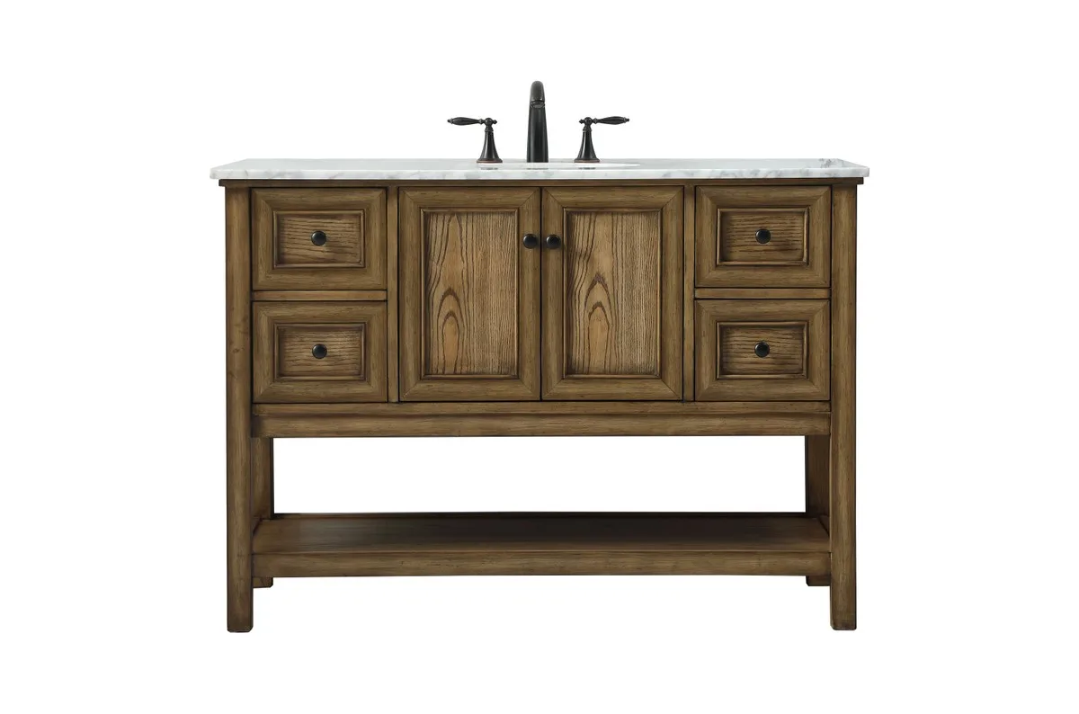 Metropolis Single Bathroom Vanity in driftwood