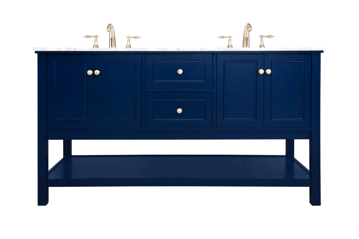 Metropolis Bathroom Vanity Set in Blue