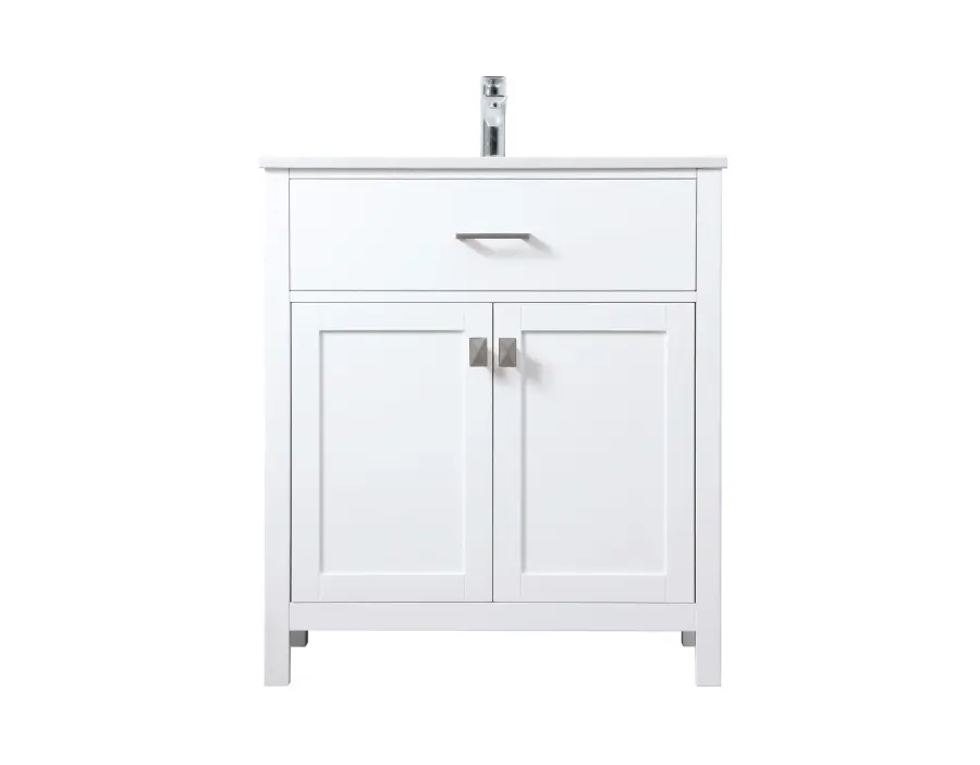 Harrison 30" Single Bathroom Vanity in White - Image 1