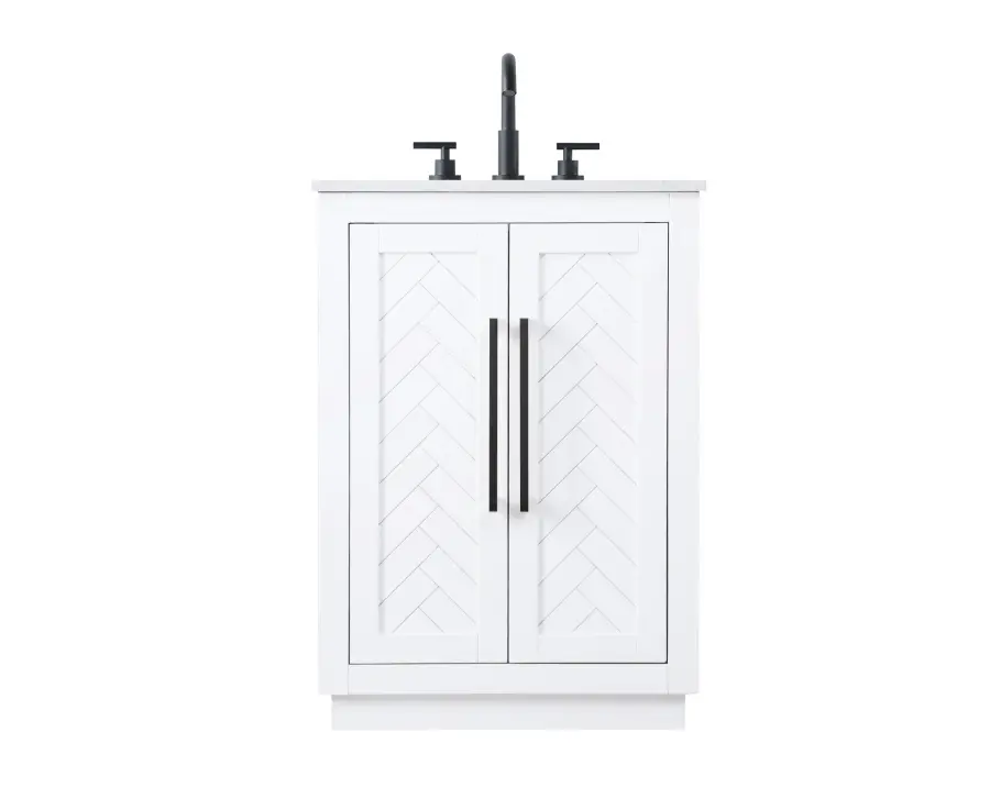 Chase 24" Bathroom Vanity in White - Image 1