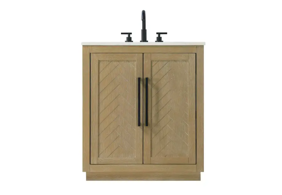Chase 30" Bathroom Vanity in Linen Oak - Image 1