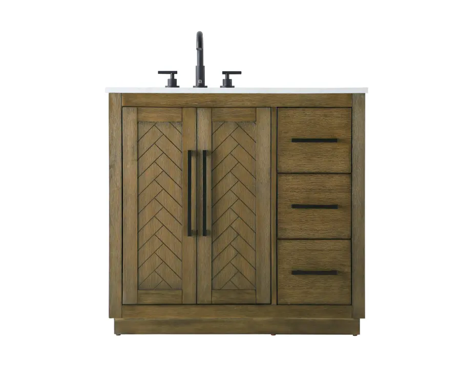 Chase 36" Bathroom Vanity in Hazel Oak - Image 1
