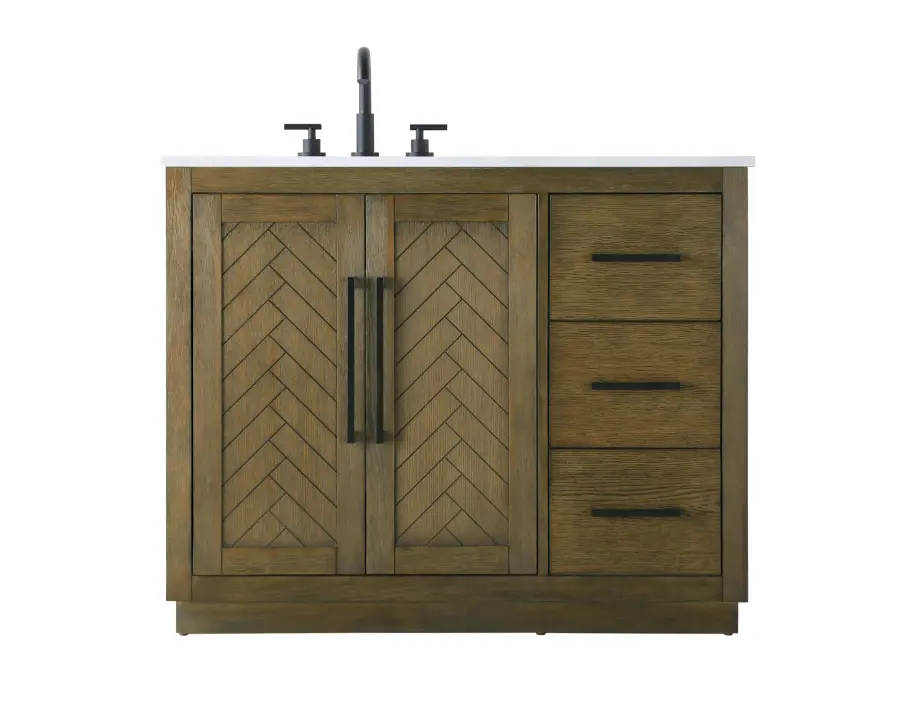 Chase 42" Bathroom Vanity in Hazel Oak - Image 1
