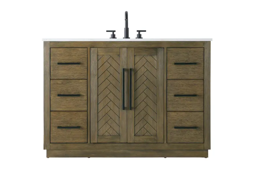 Chase 48" Bathroom Vanity in Hazel Oak - Image 1