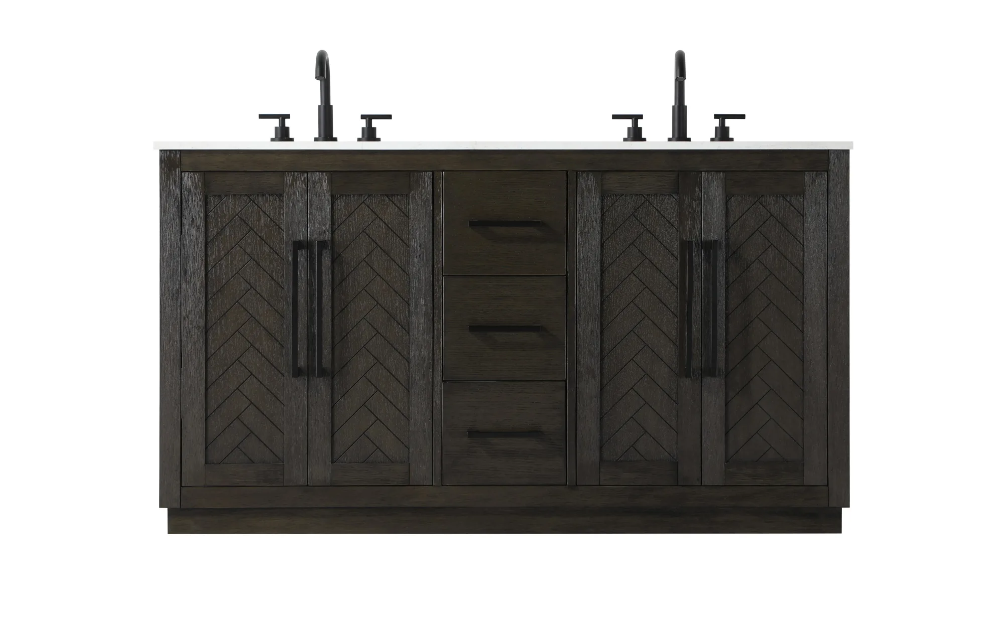 Chase 60" Bathroom Vanity in Chocolate Oak