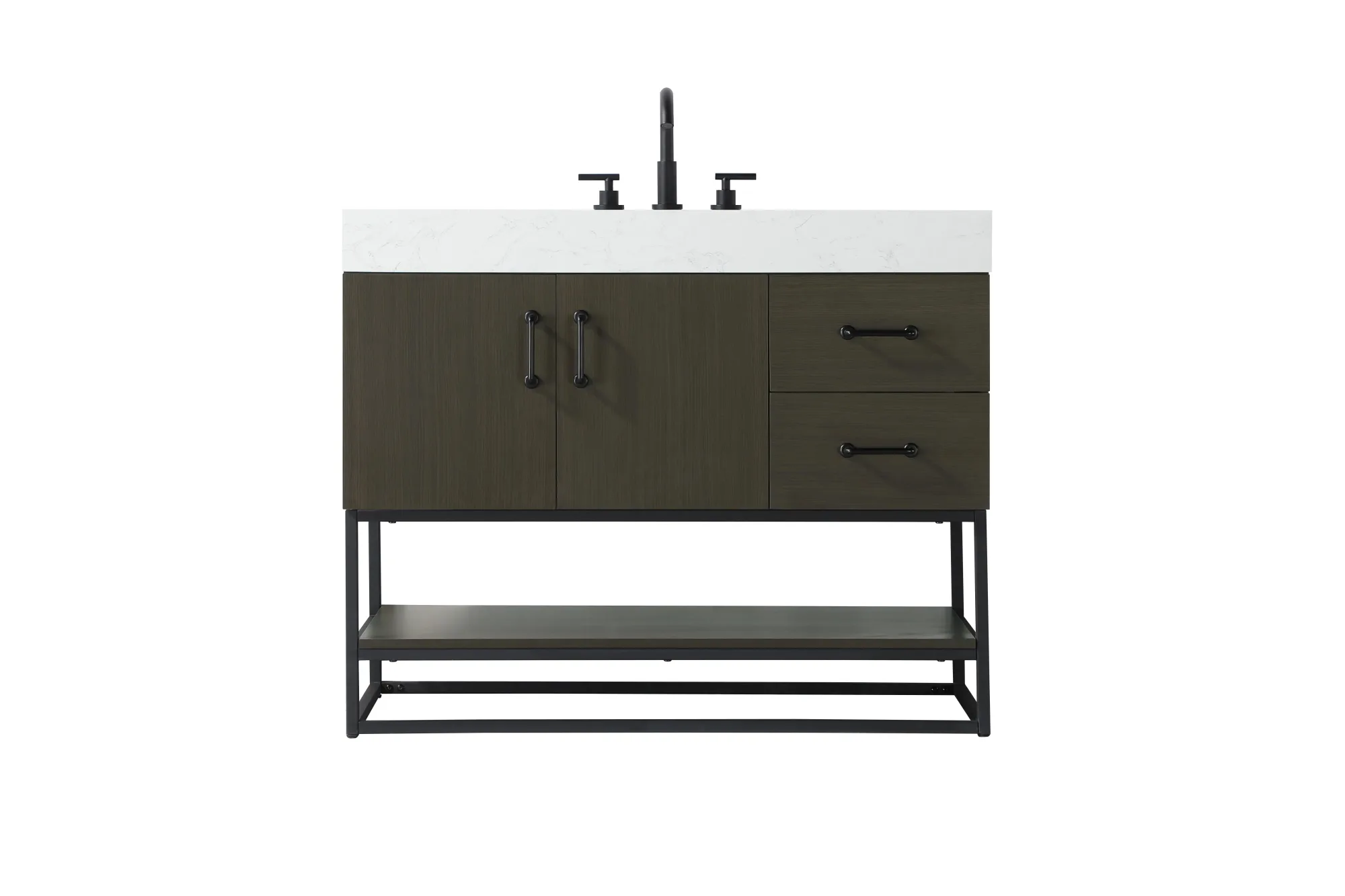 Caroline Bathroom Vanity in Mocha Brown