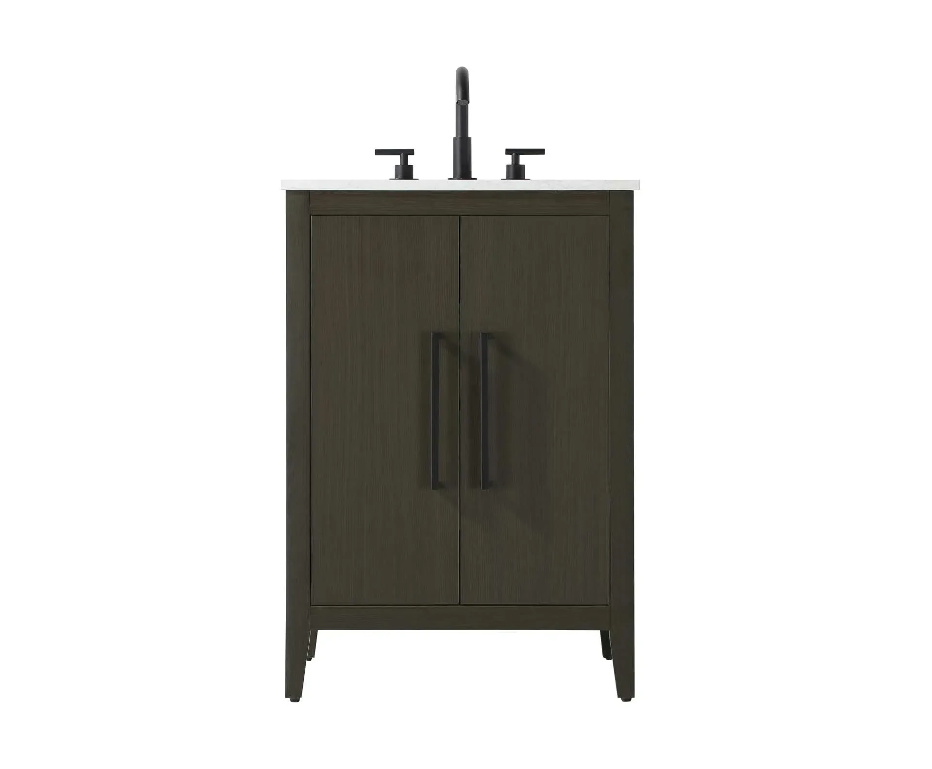Millie 24" Bathroom Vanity in Mocha Brown